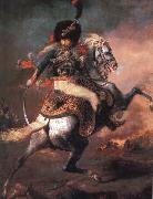 Theodore Gericault An Officer of the Imperial Horse Guards Charging oil painting picture wholesale